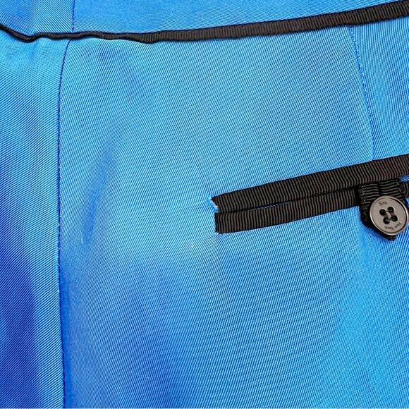 Sea New York Silk Blend Stripe Detail Trousers 0 Blue - Picture 7 of 9